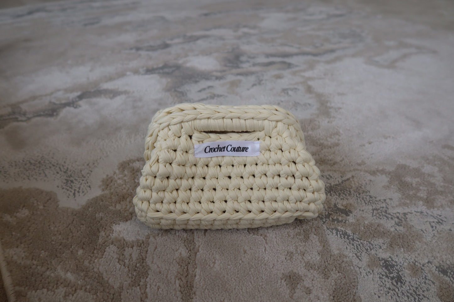 Cream Mini Clutch Bag