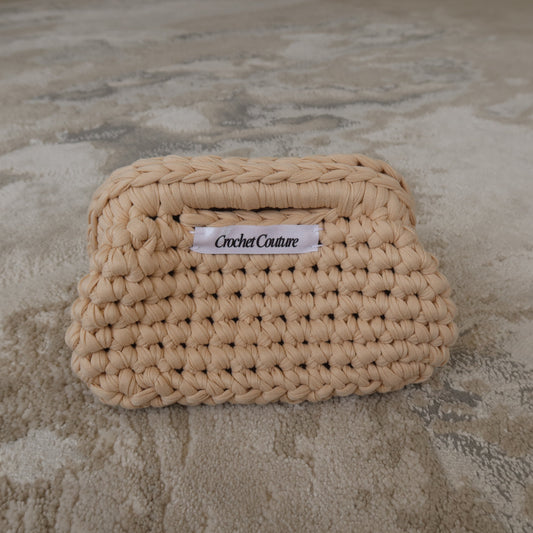 Beige Mini Clutch