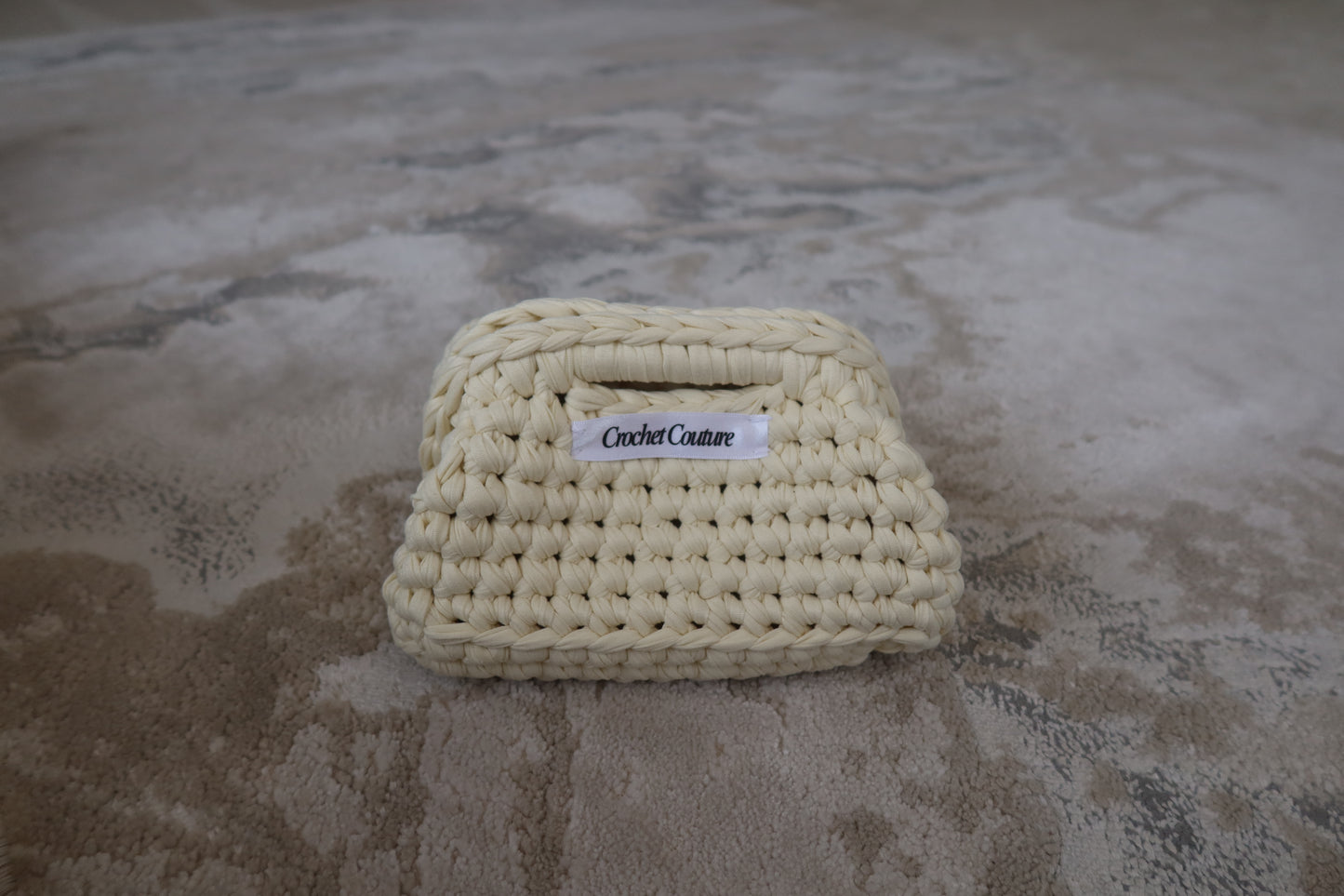 Cream Mini Clutch Bag