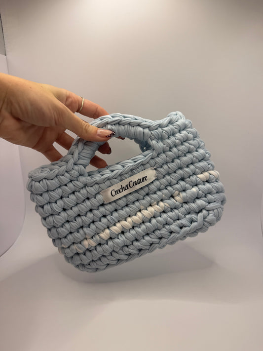 Blue & white Mini shopper