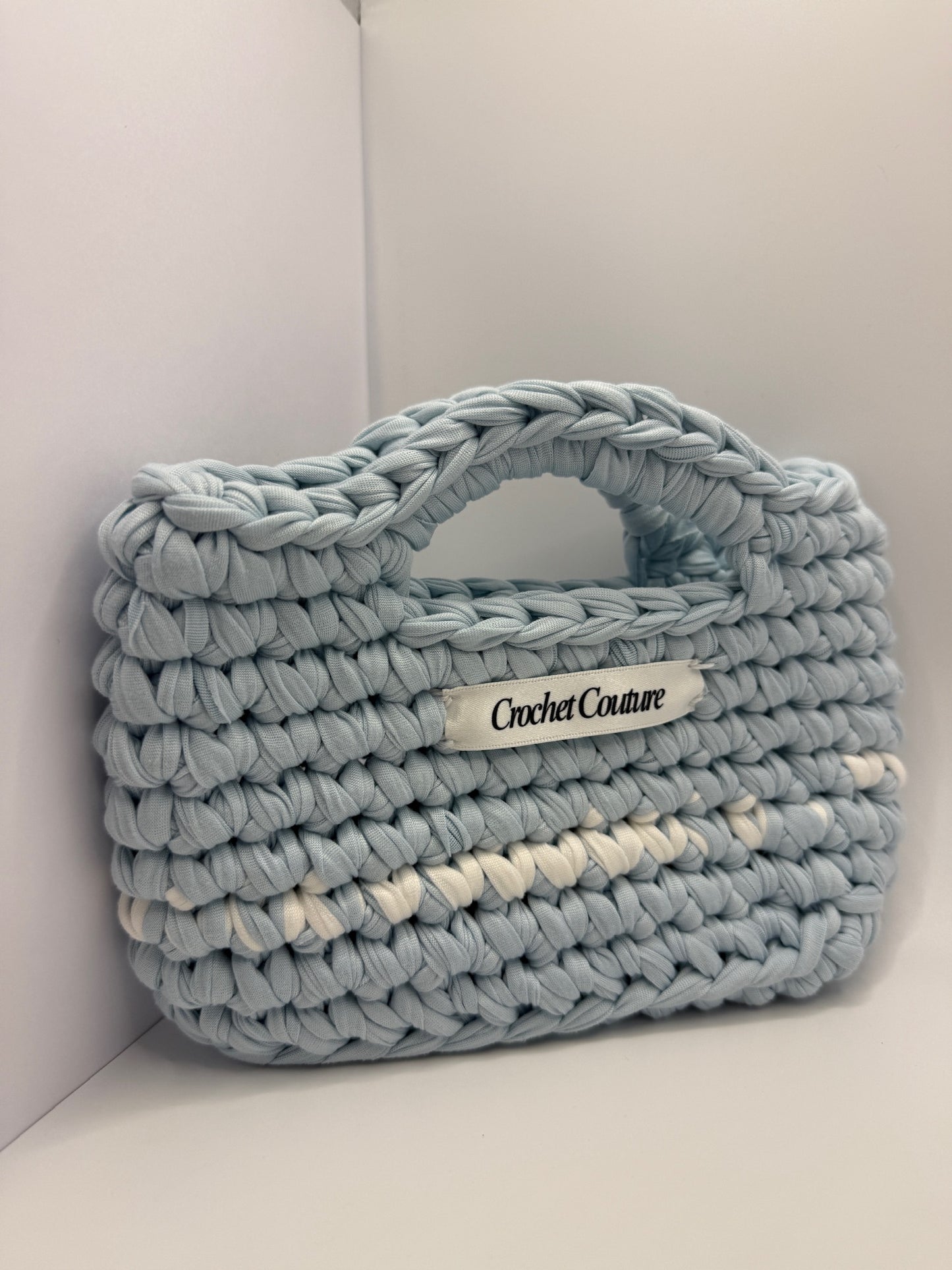 Blue & white Mini shopper